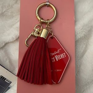 Red velvet key chain